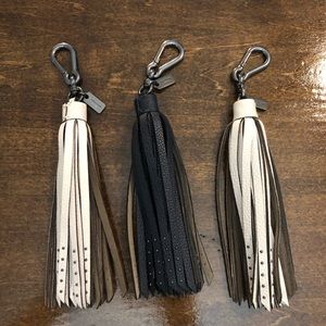 Coach tassel purse charm
